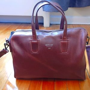 Matt & Nat large crossbody carry all brown bag